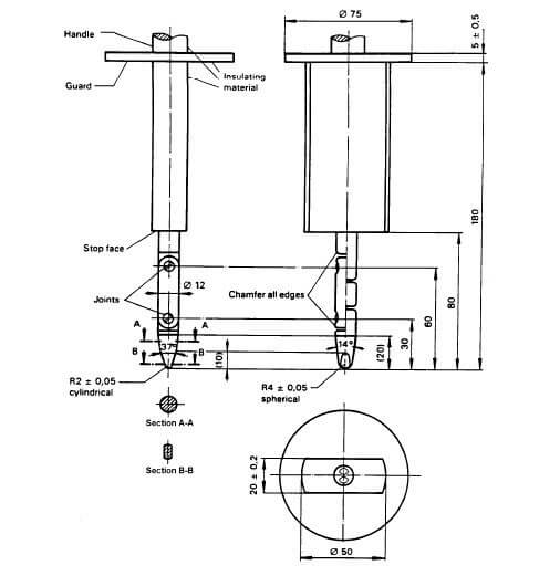 figure 1 - Jointed Test Finger